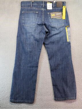 New LEE Men Regular Fit Straight Leg Jeans Size 36x29 NWT